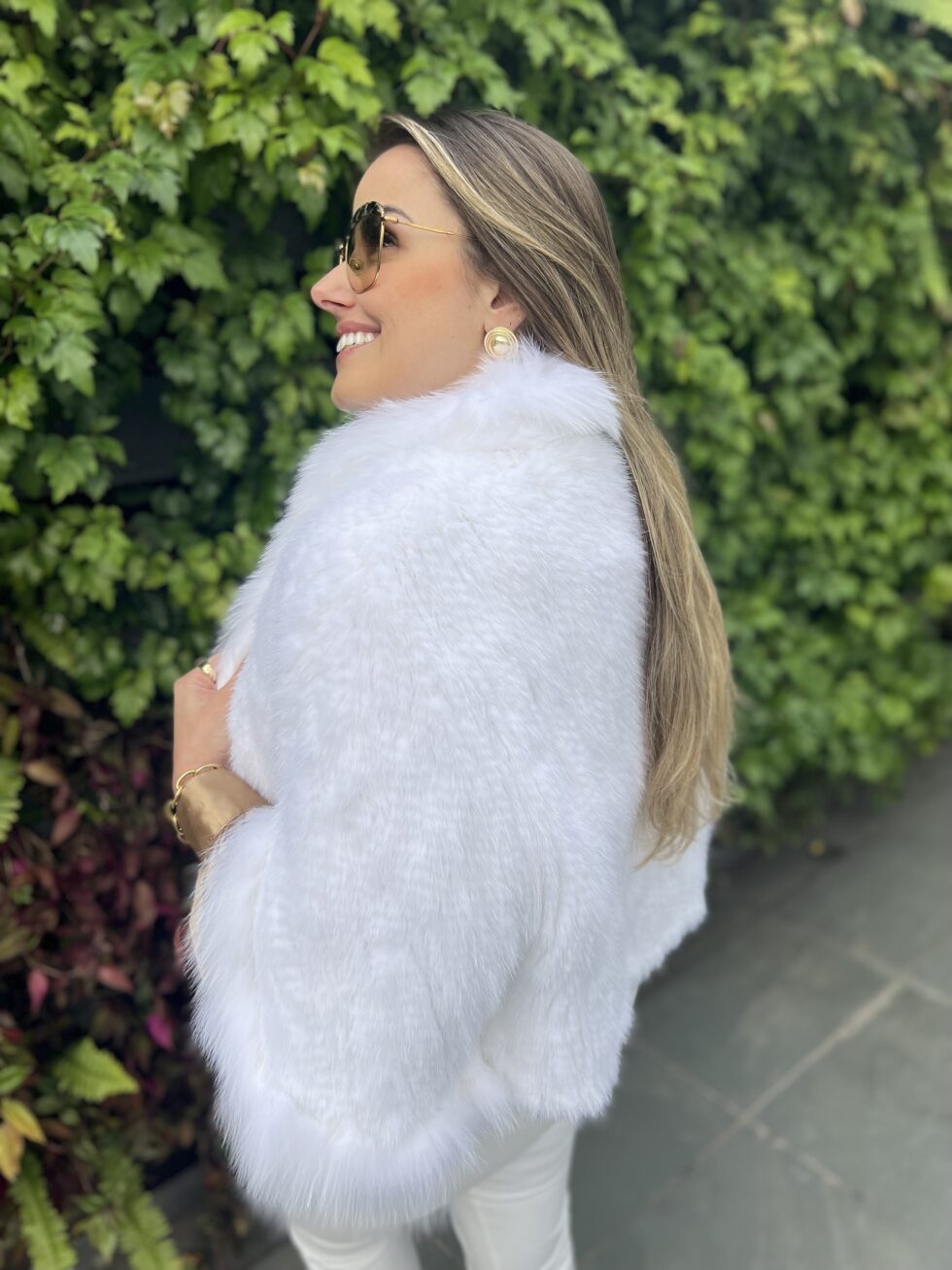 Casaqueto de Pele - Branco - Imagem 3