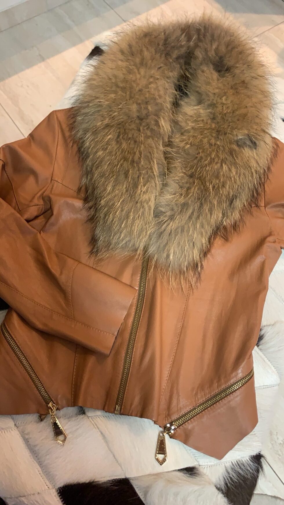 Gola de Pele 90cm - Preta - Imagem 10