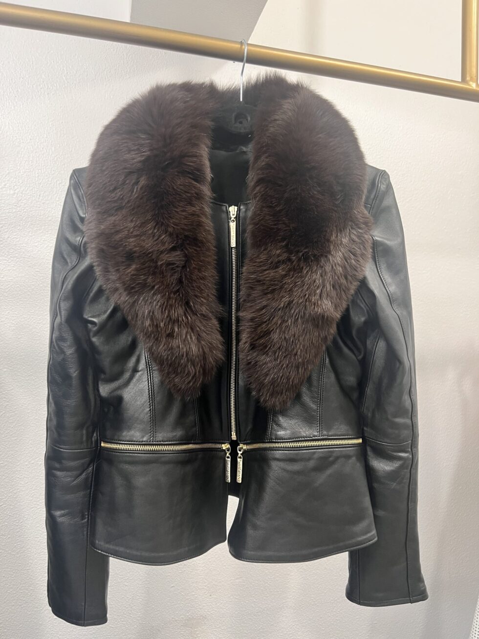 Gola de Pele 90cm - Preta - Imagem 7