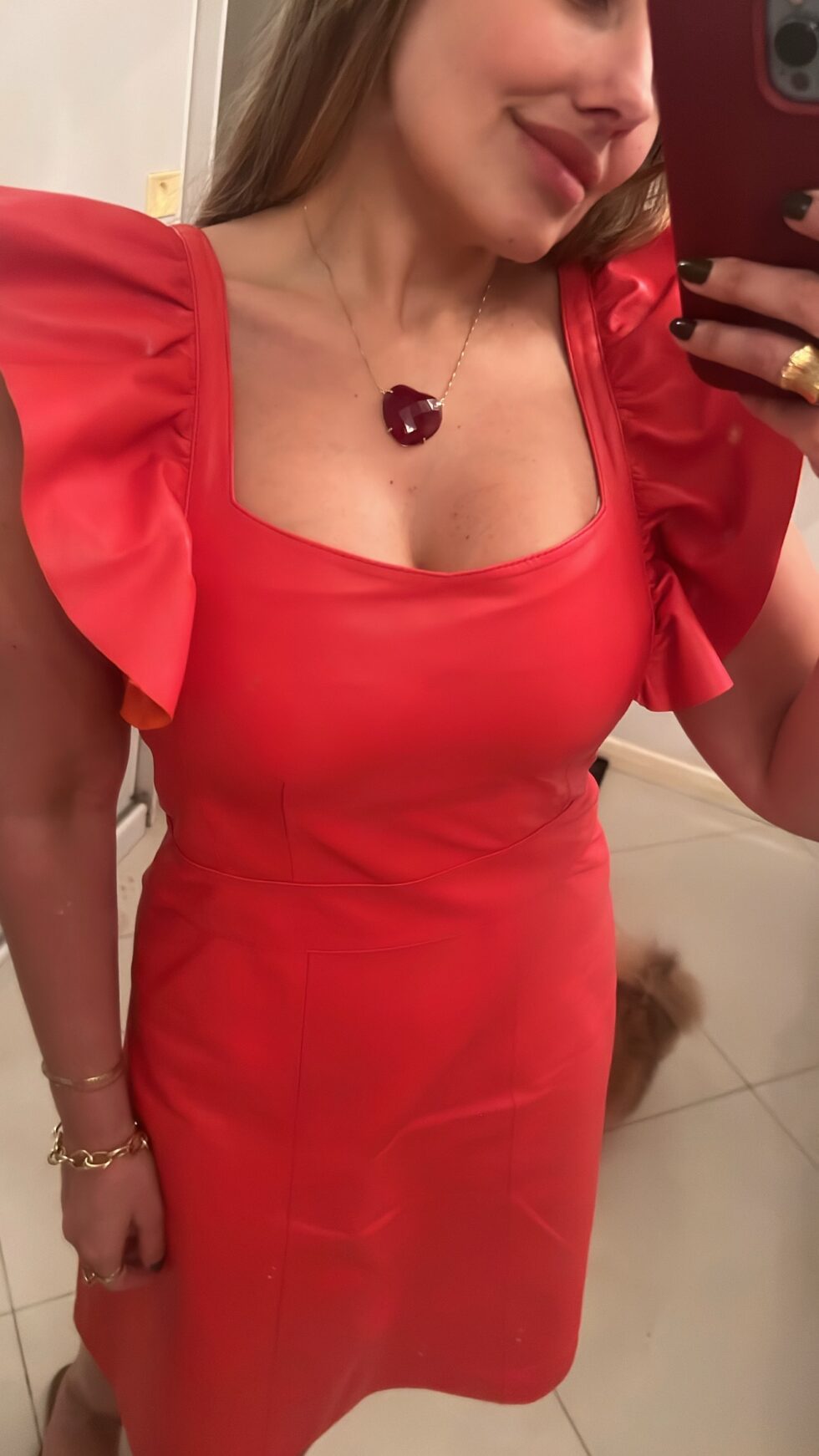 Vestido Curto Detalhe Babados - Imagem 2