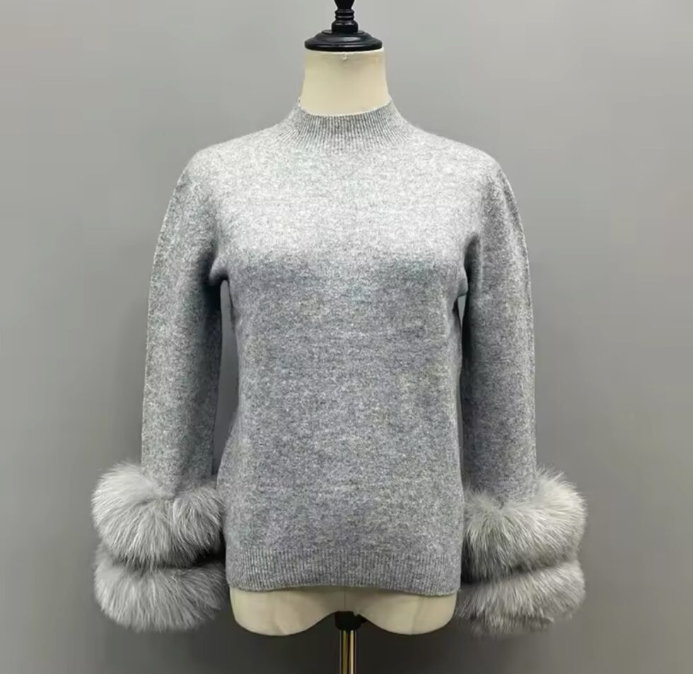 Blusa Cashmere com Pele - Imagem 2