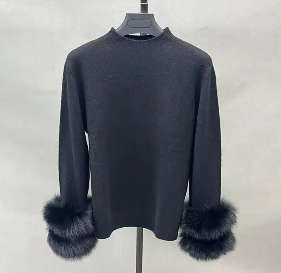 Blusa Cashmere com Pele - Imagem 3