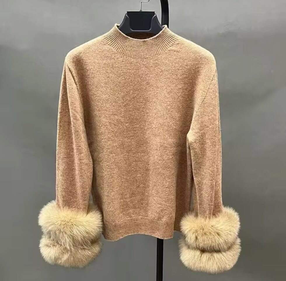 Blusa Cashmere com Pele - Imagem 4