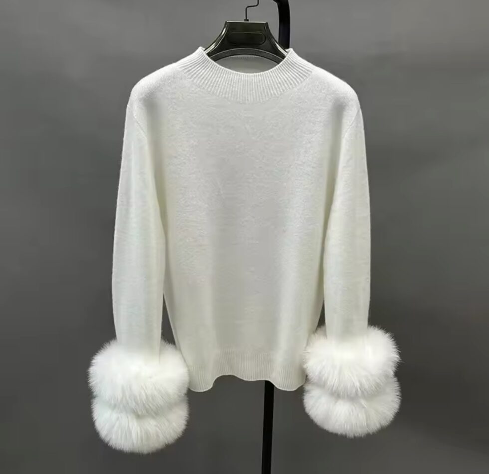 Blusa Cashmere com Pele - Imagem 5