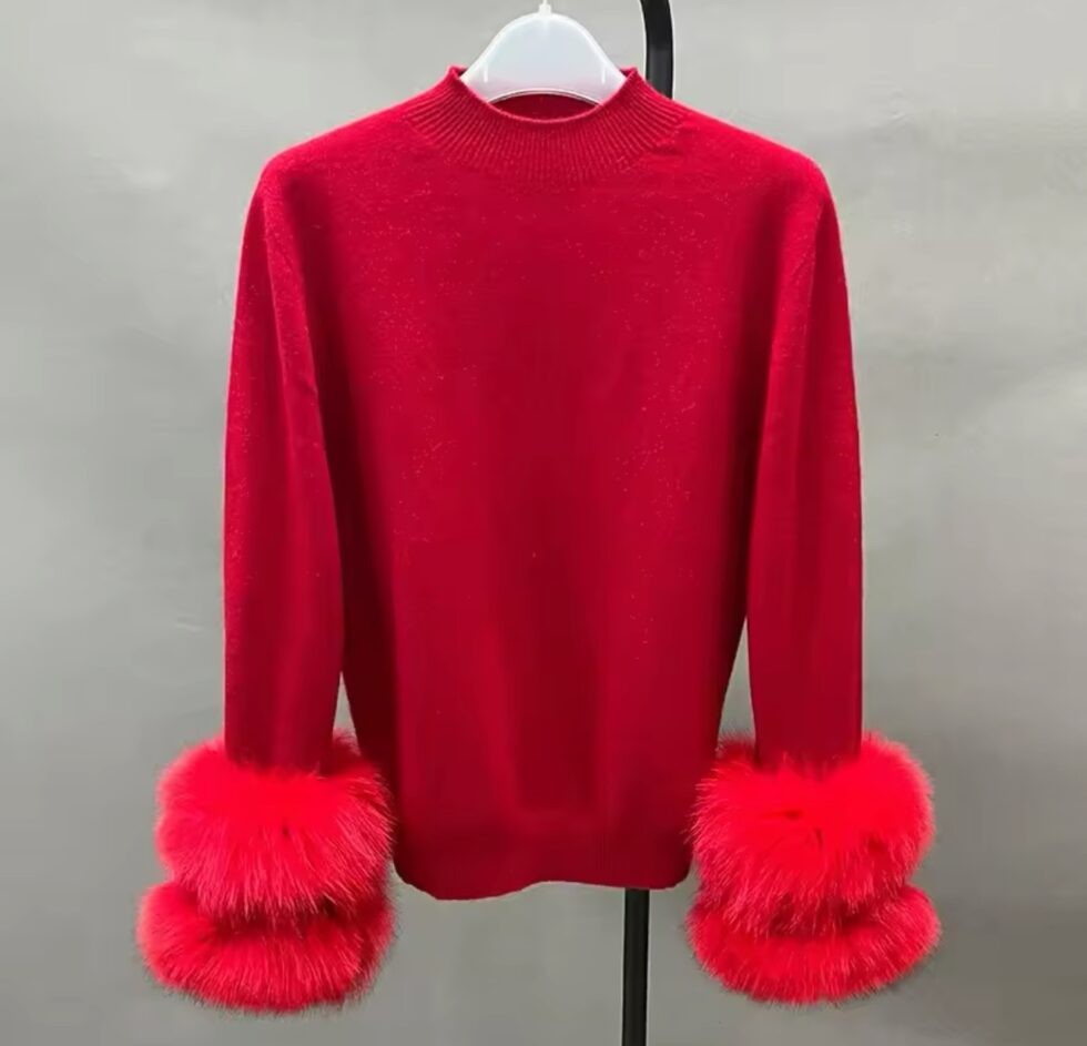 Blusa Cashmere com Pele - Imagem 7