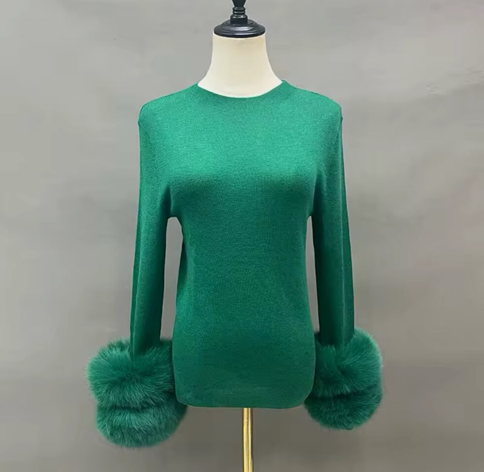 Blusa Cashmere com Pele - Imagem 10