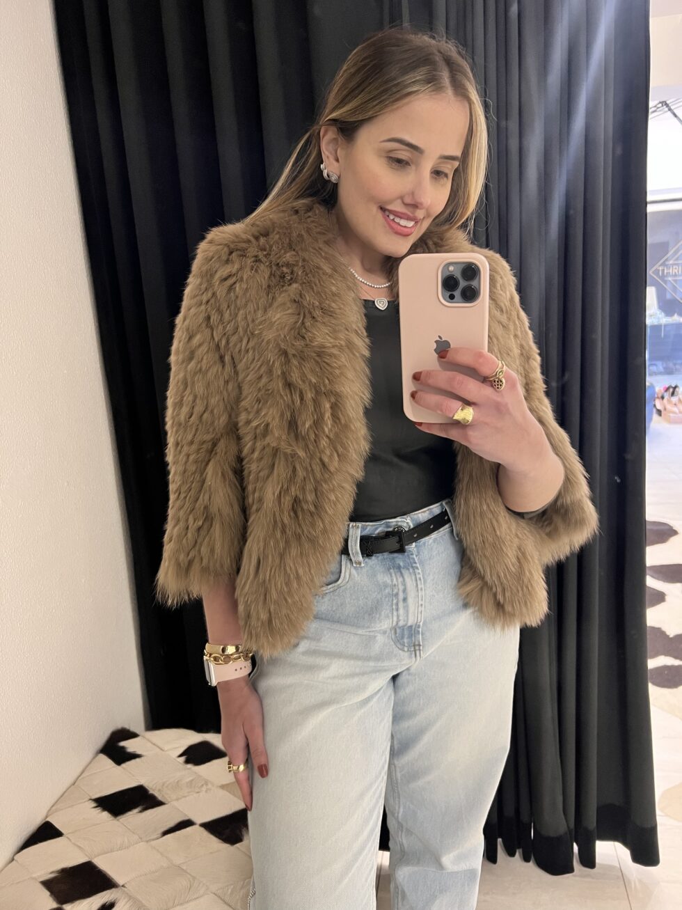 Casaqueto de Pele - Bege - Imagem 3