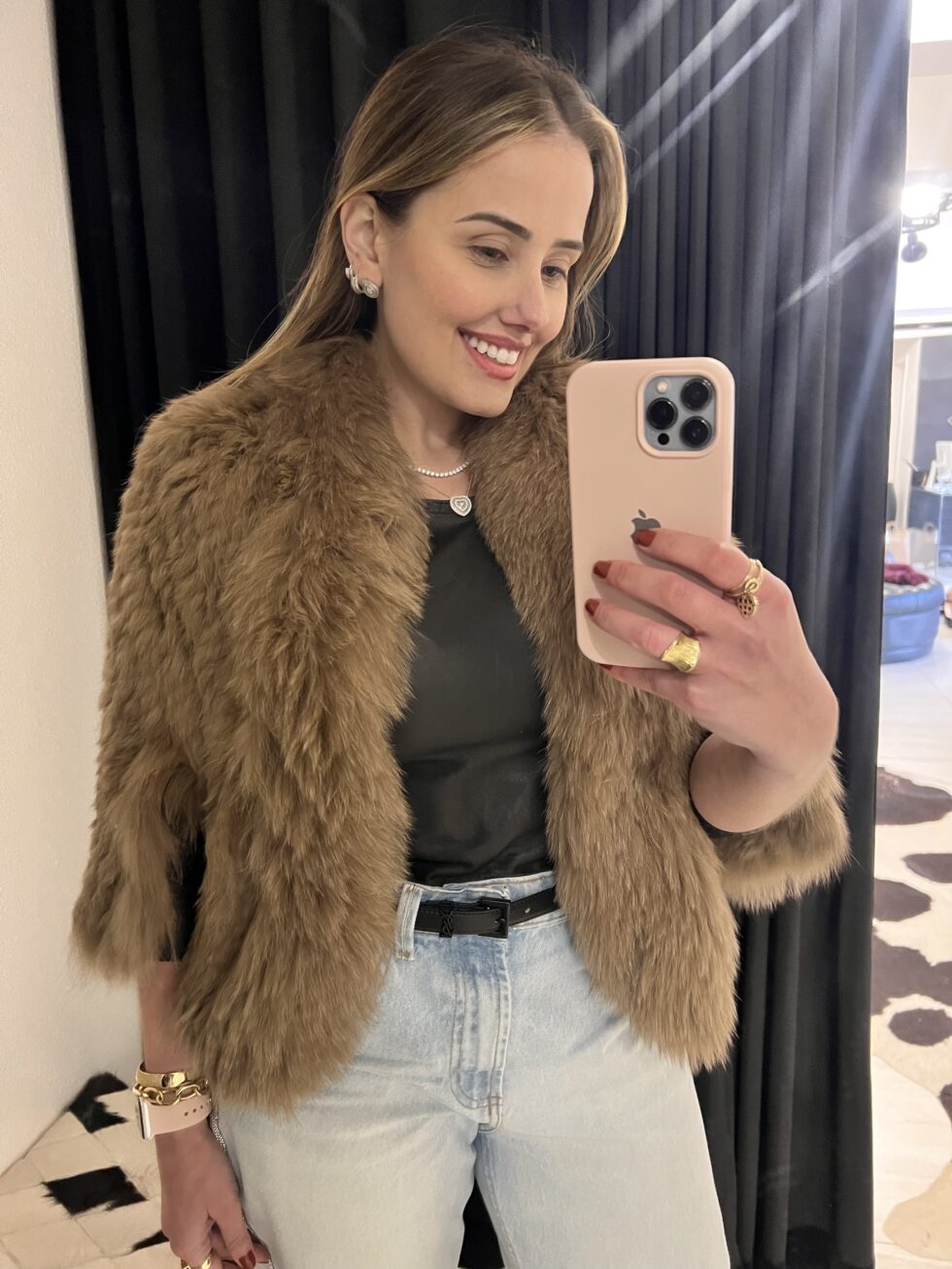 Casaqueto de Pele - Bege - Imagem 2