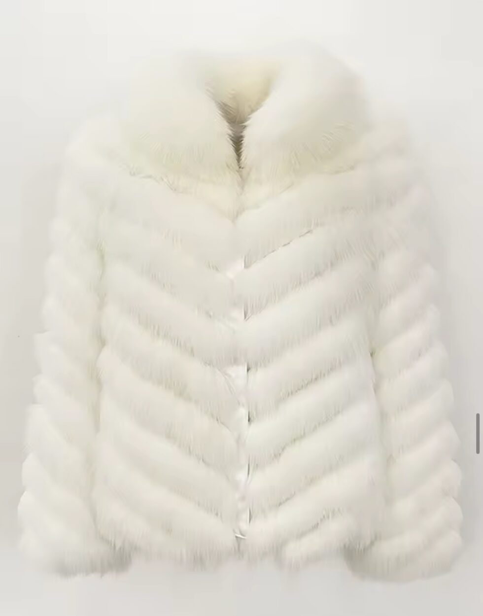 Casaco de Pele Reversível - Branco
