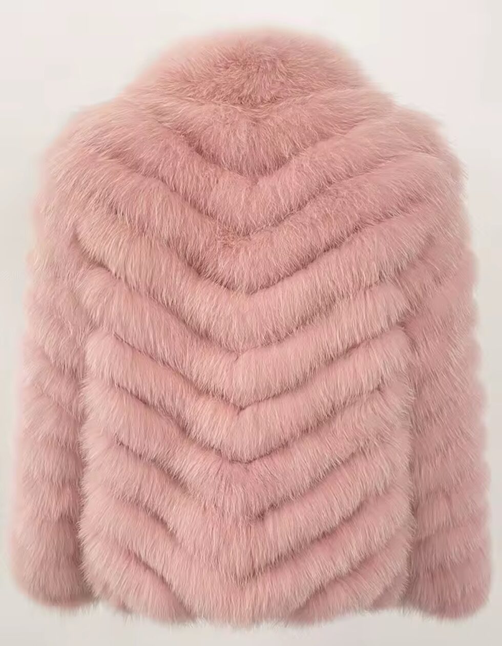 Casaco de Pele Reversível - Rosa claro - Imagem 2