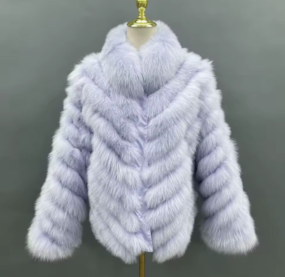 Casaco de Pele Reversível - Lavanda