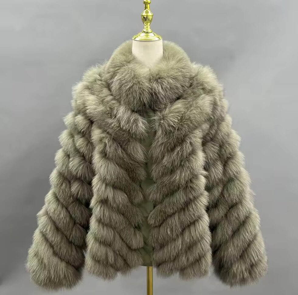 Casaco de Pele Reversível - Verde Militar