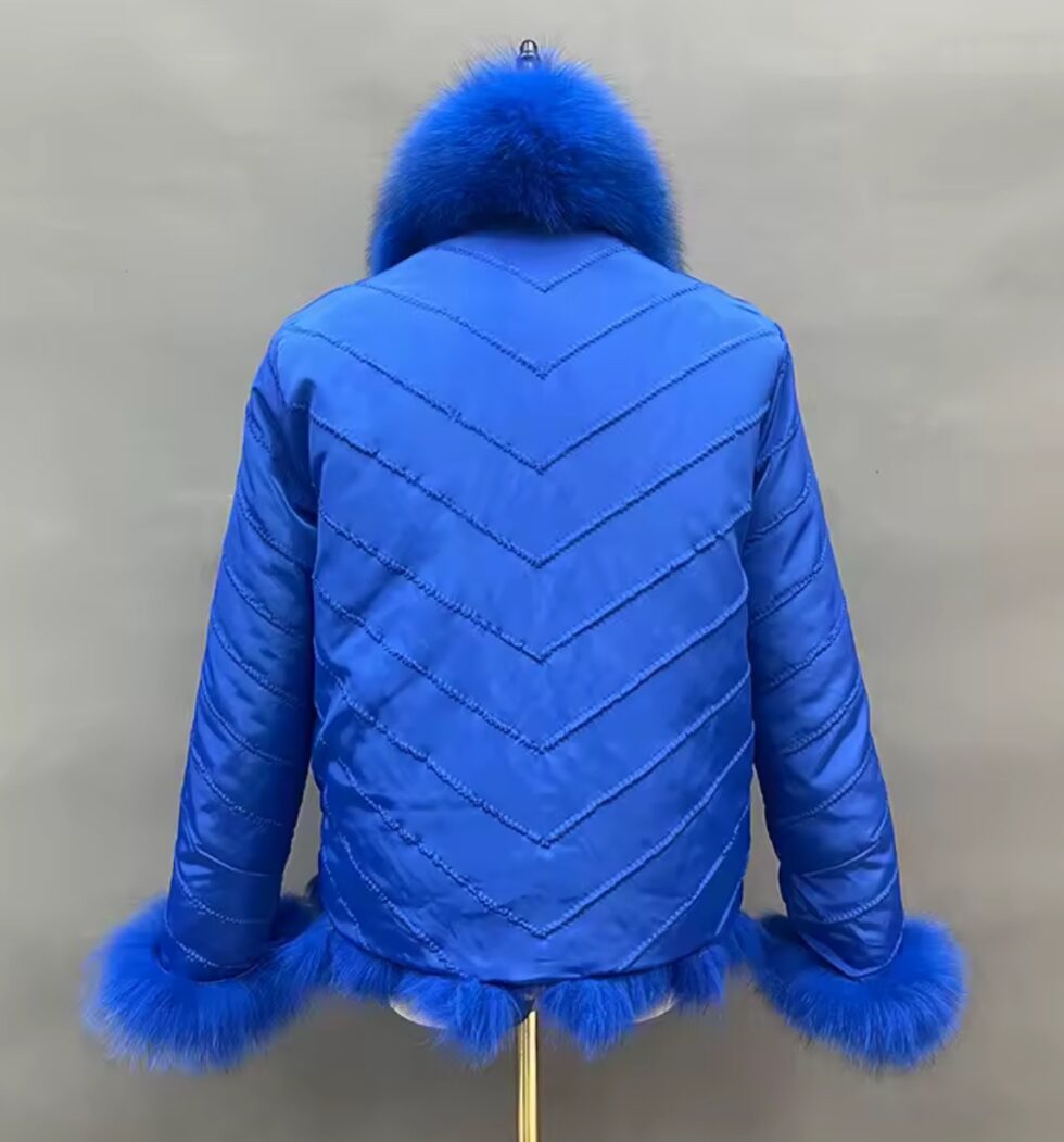 Casaco de Pele Reversível - Azul Bic - Imagem 2