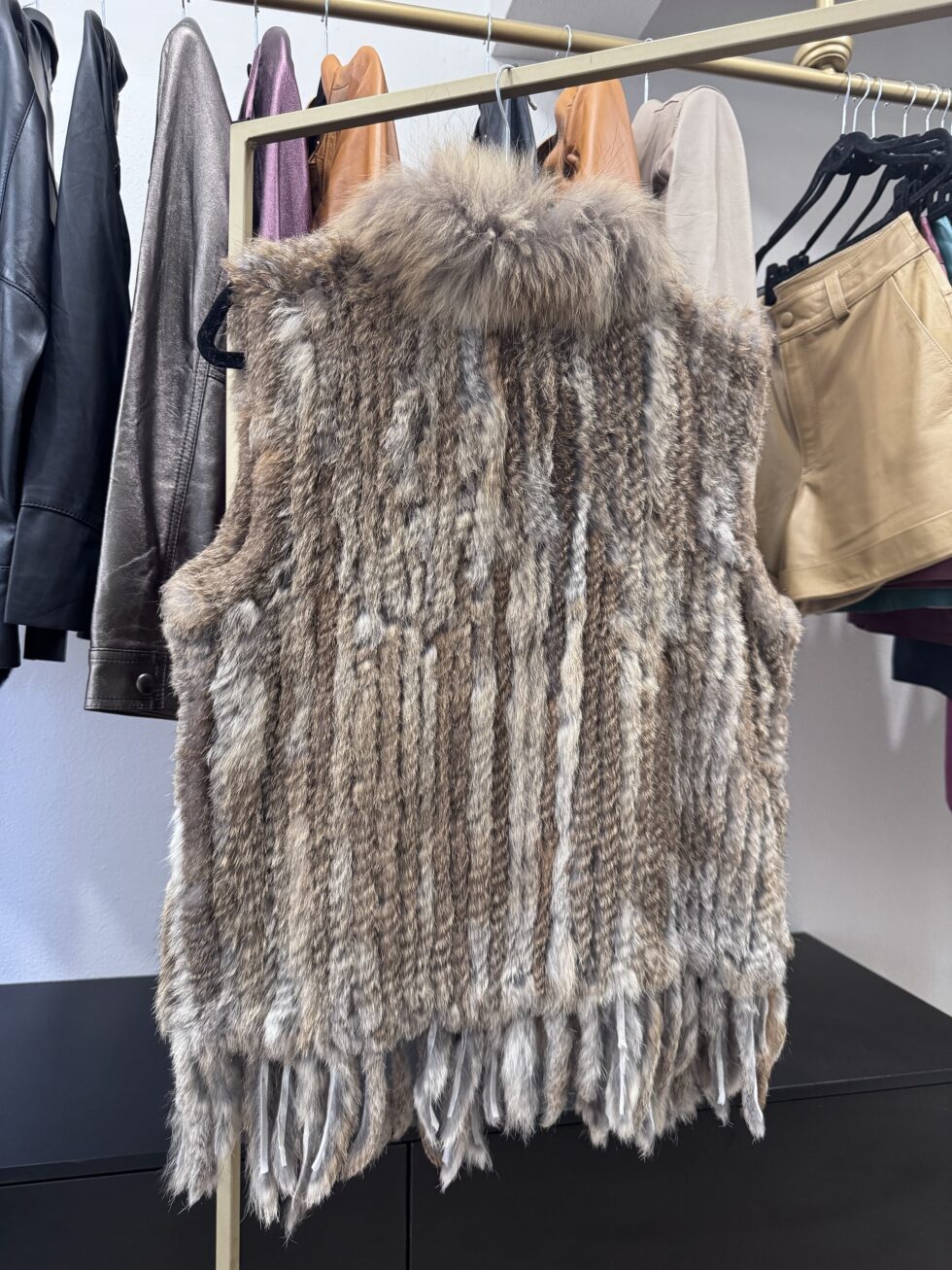 Colete de pele cor Natural - tamanho único - Imagem 2